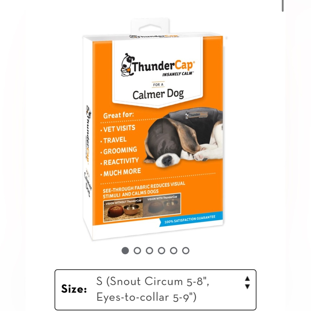 ThunderCap by Thunderworks Calming Cap for Dogs NEW